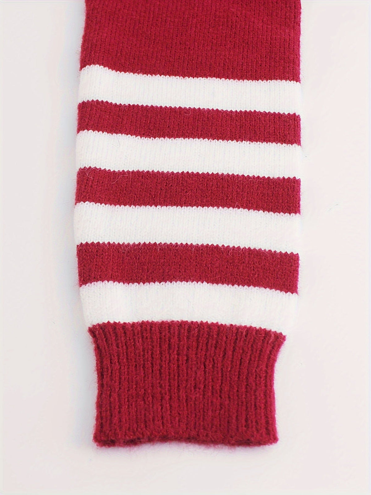Ainsley | Women's Ribbed Sweater with Striped Cuffs