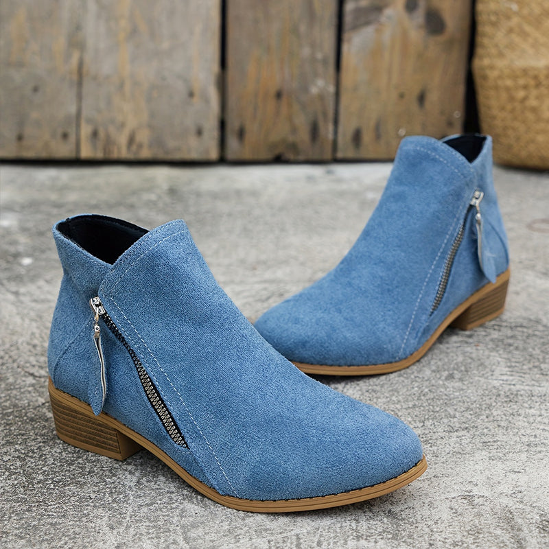 Rowena | Women's Comfortable Side-Zip Ankle Boots