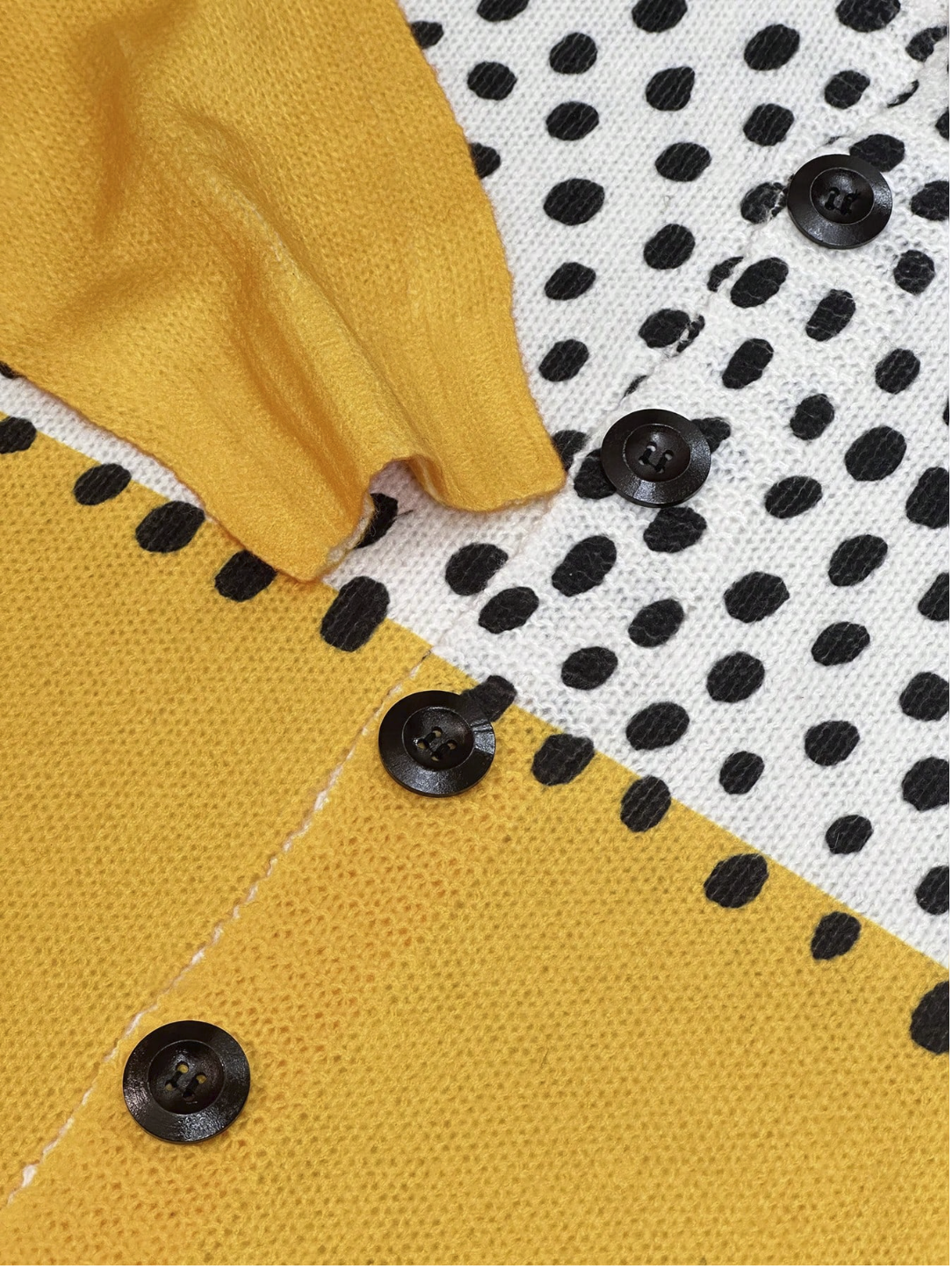 Mabel | Women's Polka-Dot Colorblock Cardigan
