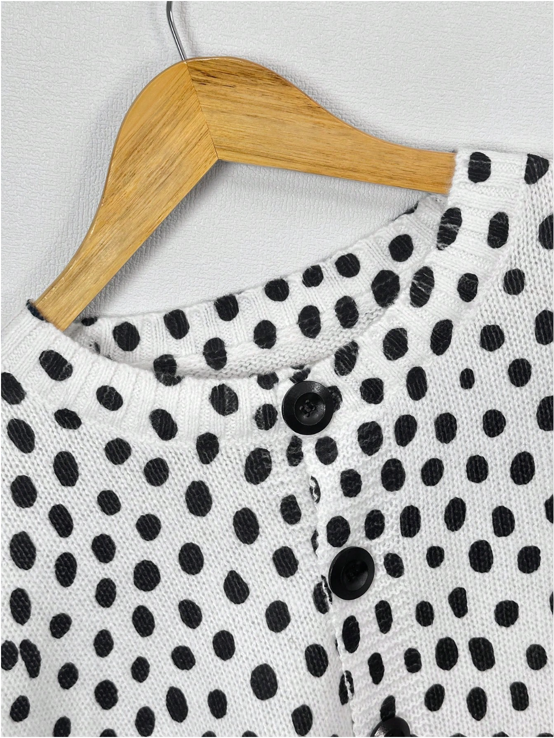 Mabel | Women's Polka-Dot Colorblock Cardigan