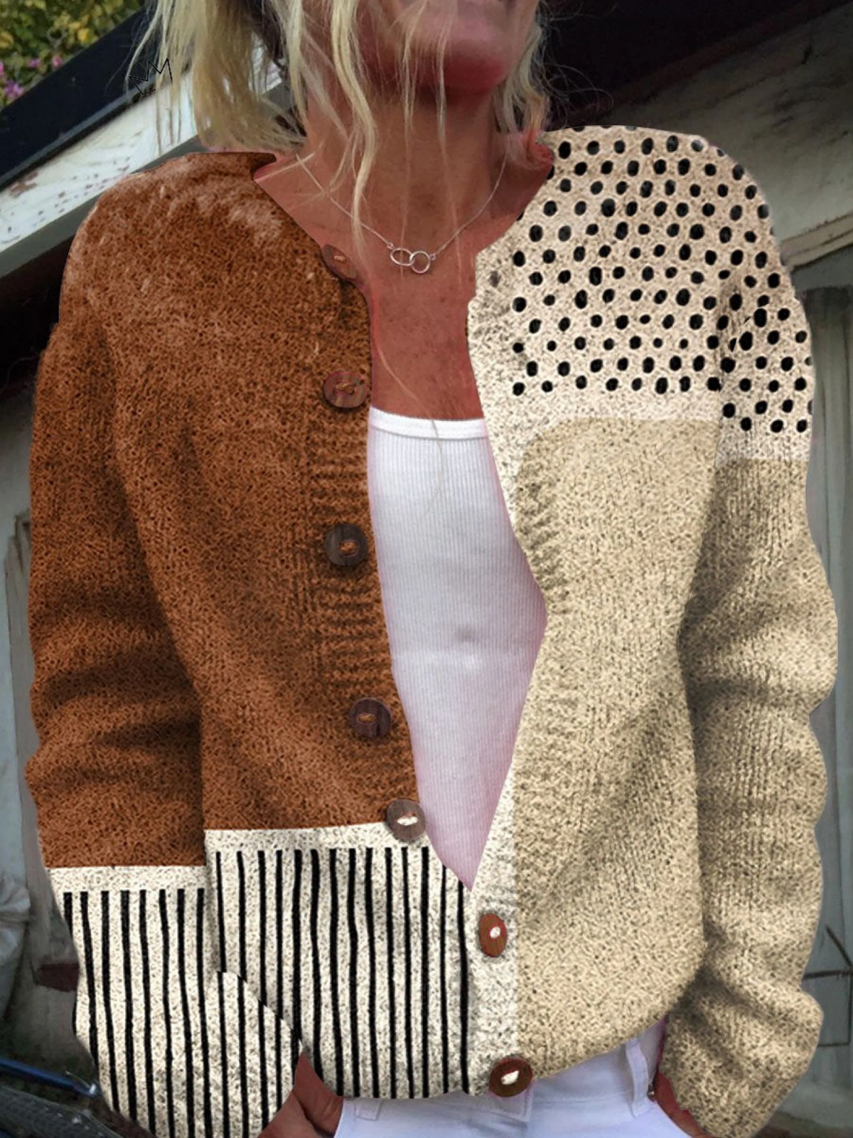 Louisa | Women's Vintage Rose-Print Cardigan
