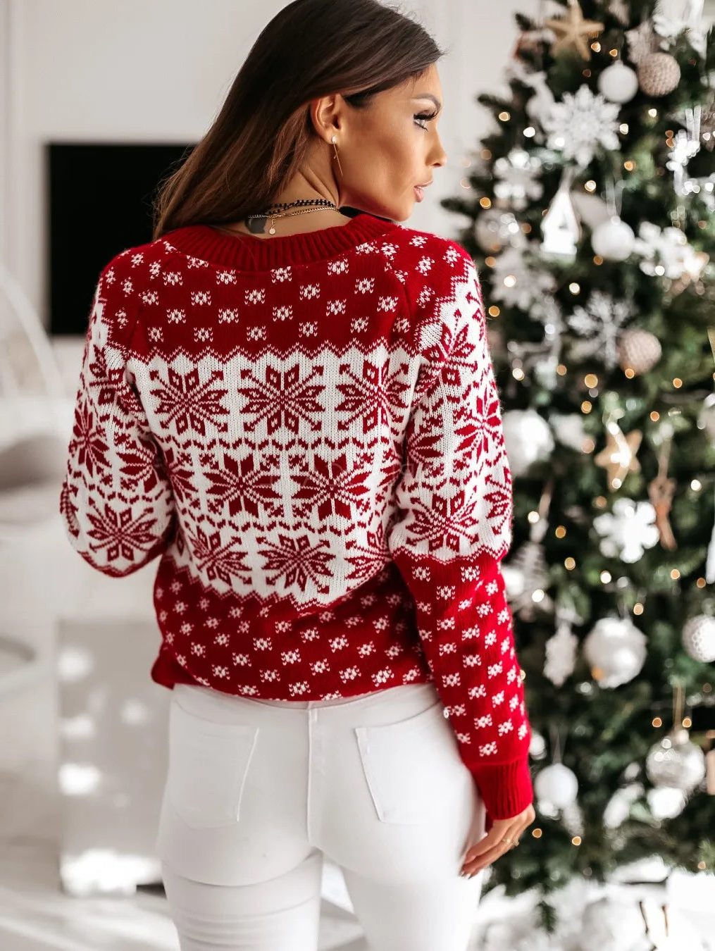 Heidi | Women's Fair Isle Reindeer Christmas Sweater
