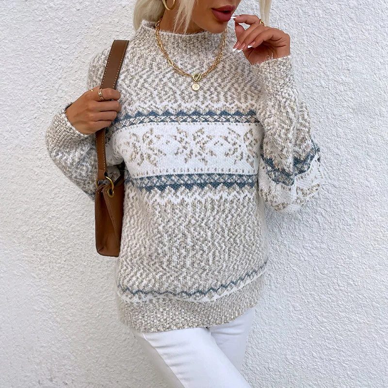 Greta | Women's Fair Isle Snowflake Christmas Sweater