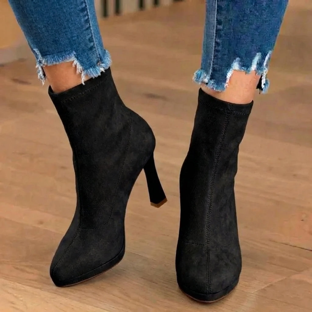 Eve | Women's Heeled Ankle Boots with Block Heel