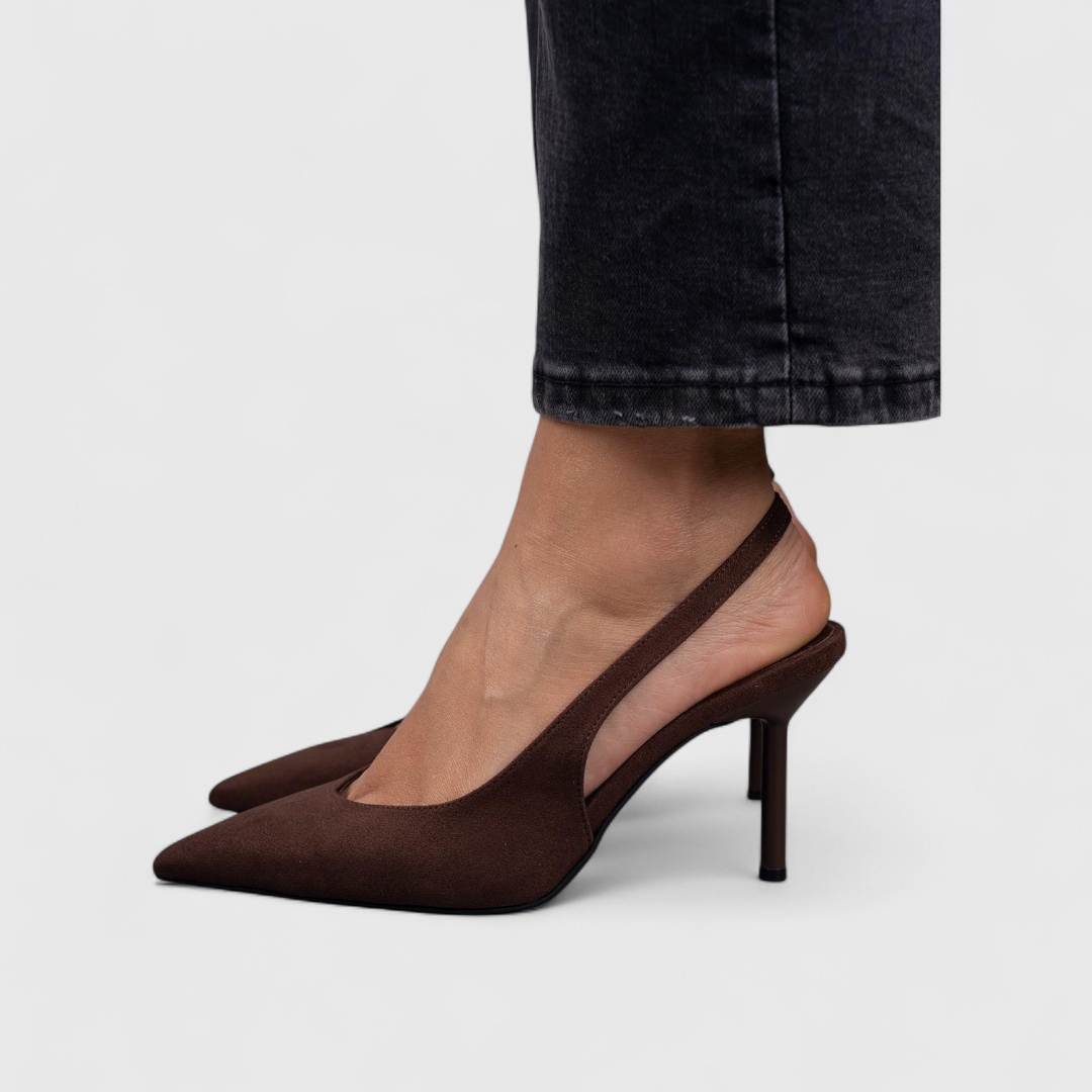 Lauren | Women's Pointed-Toe Slingback Pumps with Slim Stiletto Heels