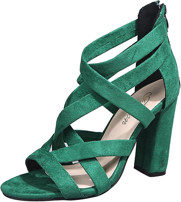Freya | Women's Caged-Strap Block Heel Sandals