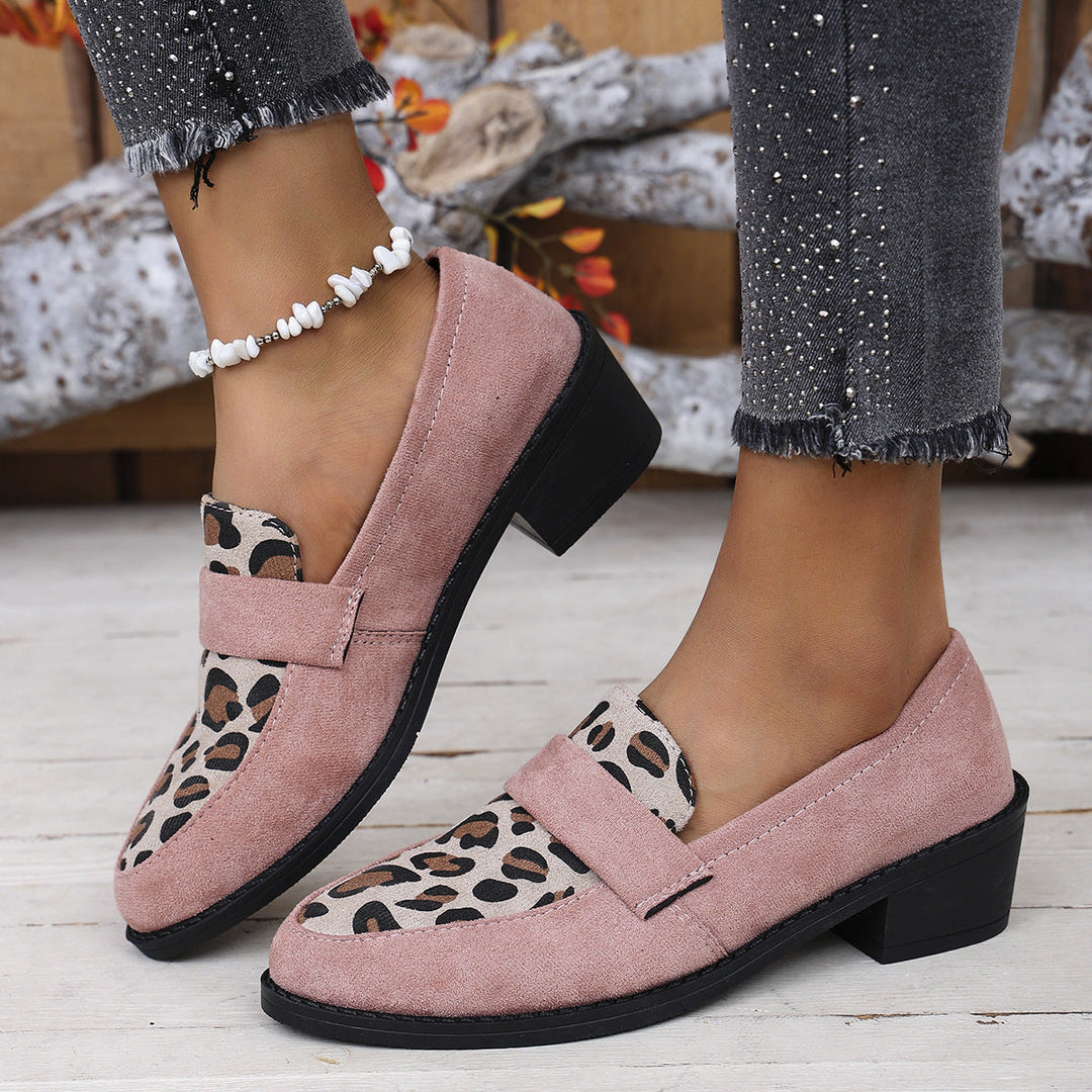Daphne | Women's Leopard-Print Low-Heel Loafers