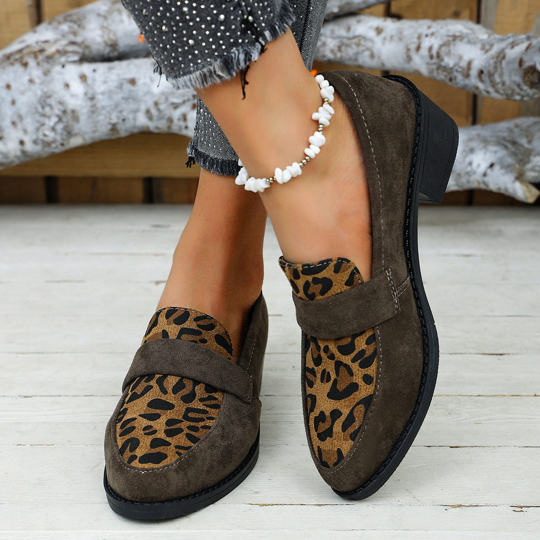 Daphne | Women's Leopard-Print Low-Heel Loafers