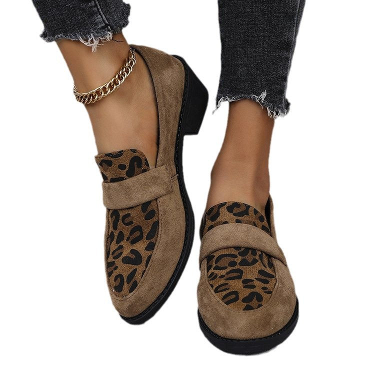 Daphne | Women's Leopard-Print Low-Heel Loafers