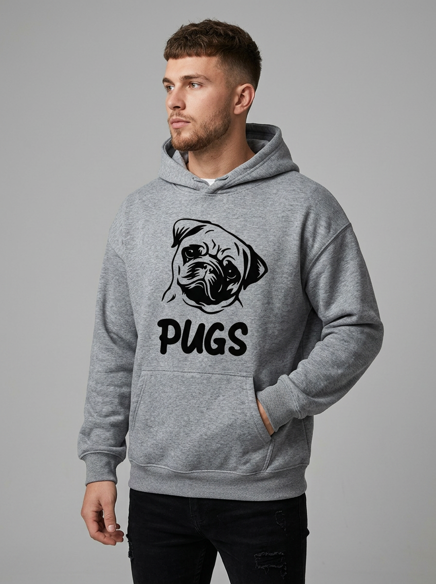 Men's Hoodie Graphic Kangaroo Pocket | Pullover