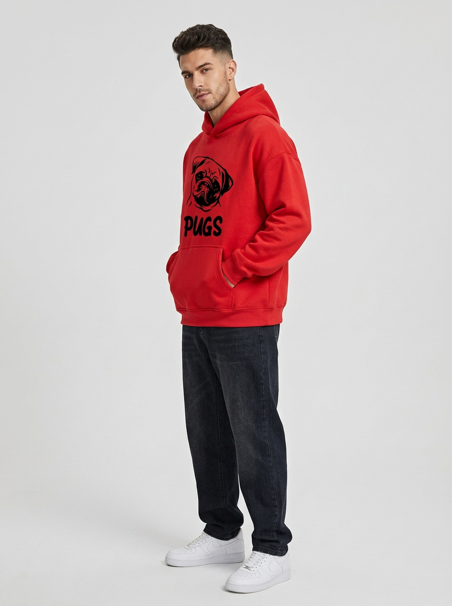 Men's Hoodie Graphic Kangaroo Pocket | Pullover