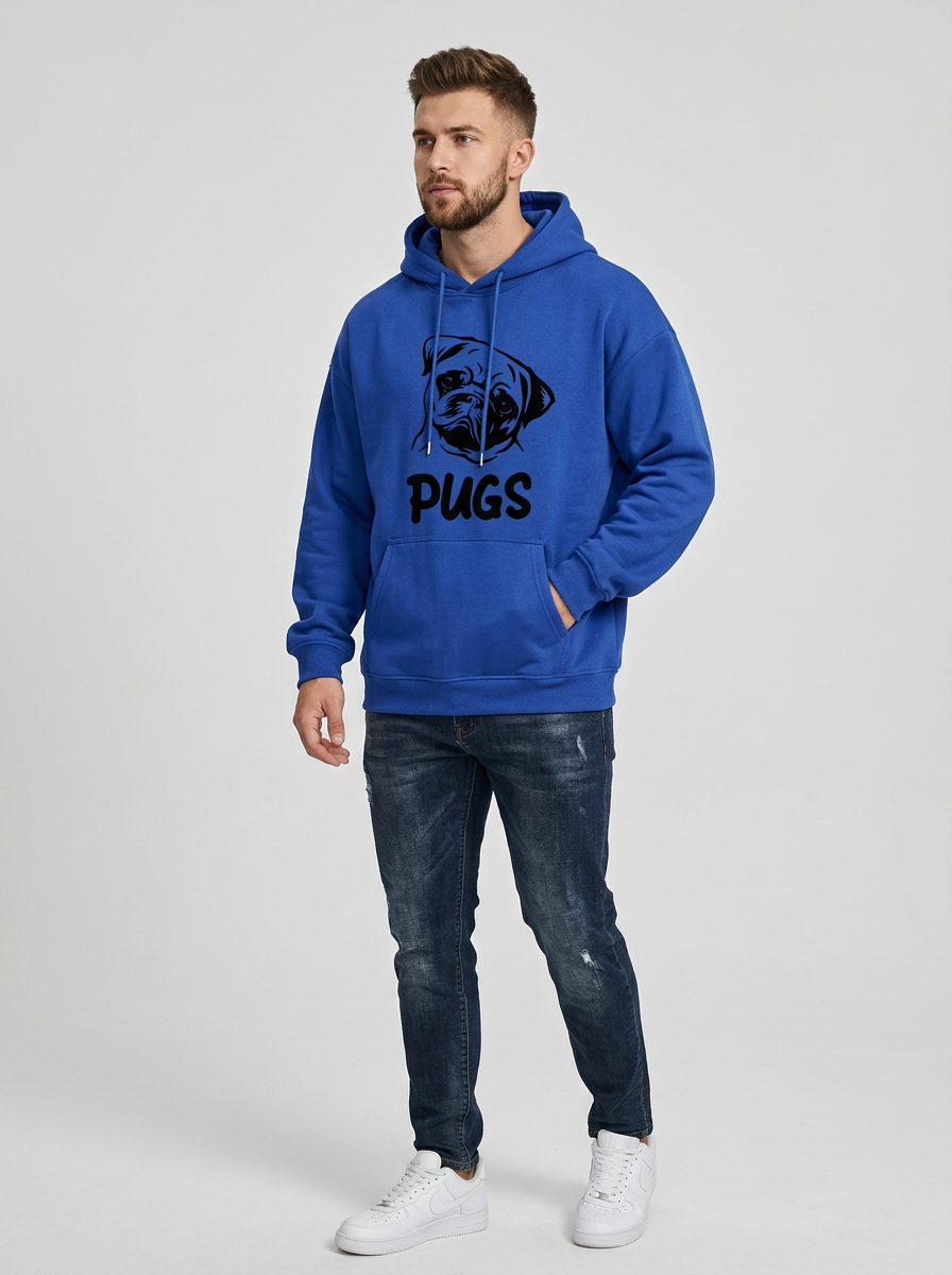 Men's Hoodie Graphic Kangaroo Pocket | Pullover