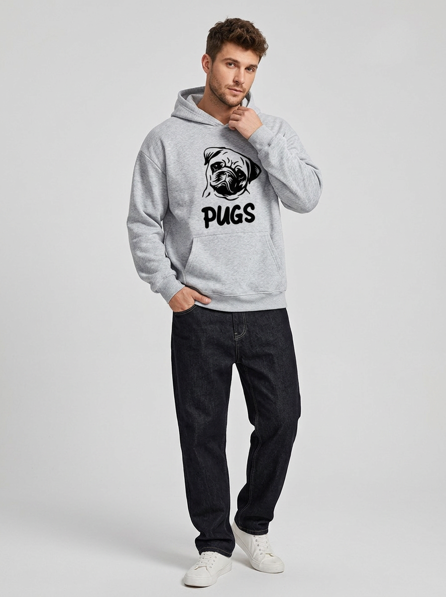 Men's Hoodie Graphic Kangaroo Pocket | Pullover