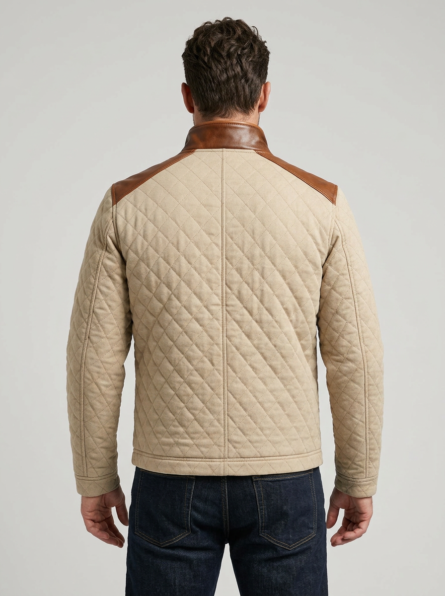 Men's Jacket Quilted Zip Front | Bomber