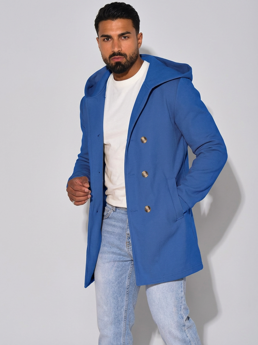 Men's Trench Coat Hooded | Longline