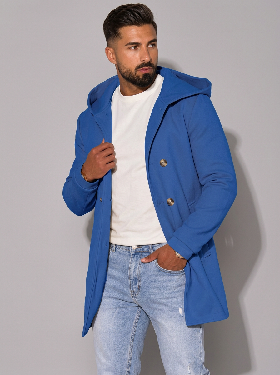Men's Trench Coat Hooded | Longline