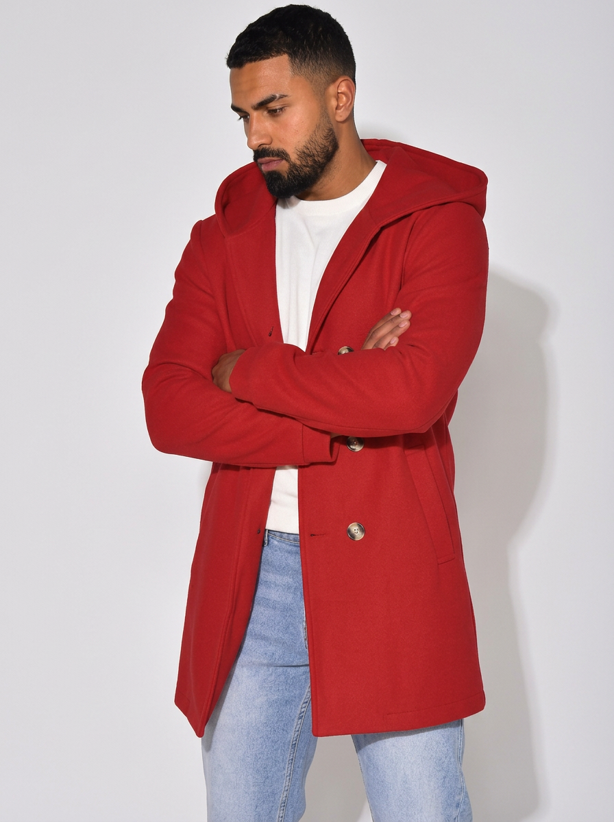 Men's Trench Coat Hooded | Longline