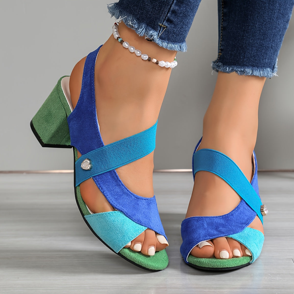 Mila | Women's Block Heel Shoes with Cushioned Footbed