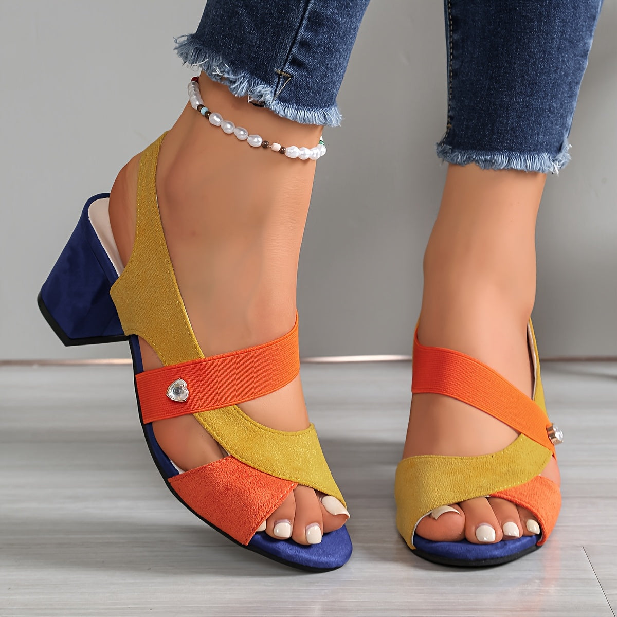 Mila | Women's Block Heel Shoes with Cushioned Footbed