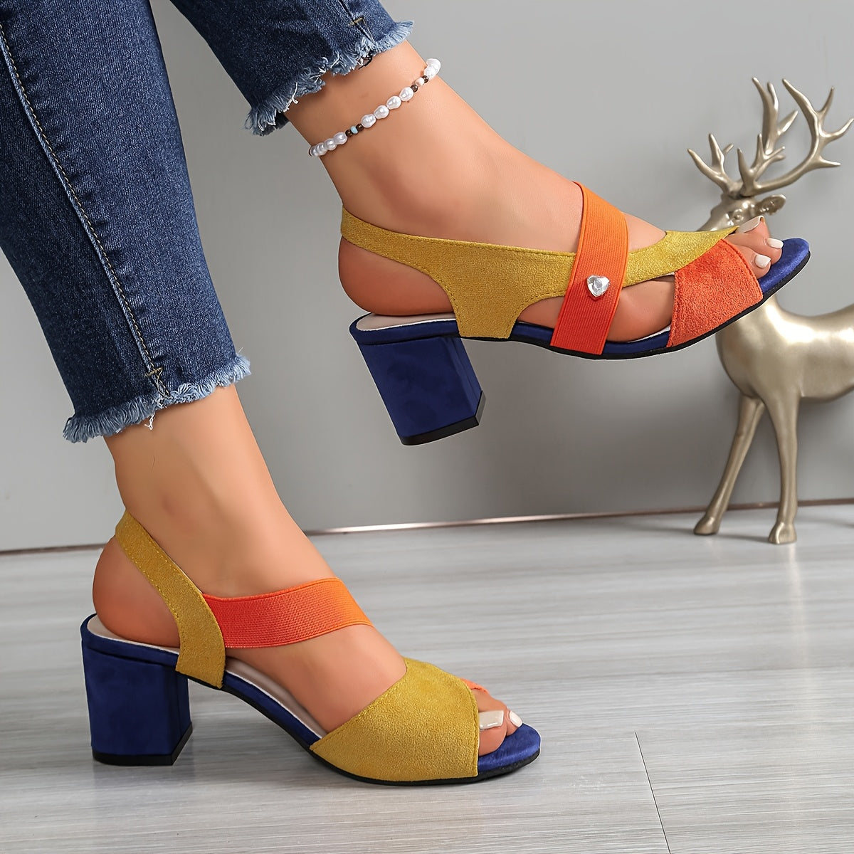 Mila | Women's Block Heel Shoes with Cushioned Footbed