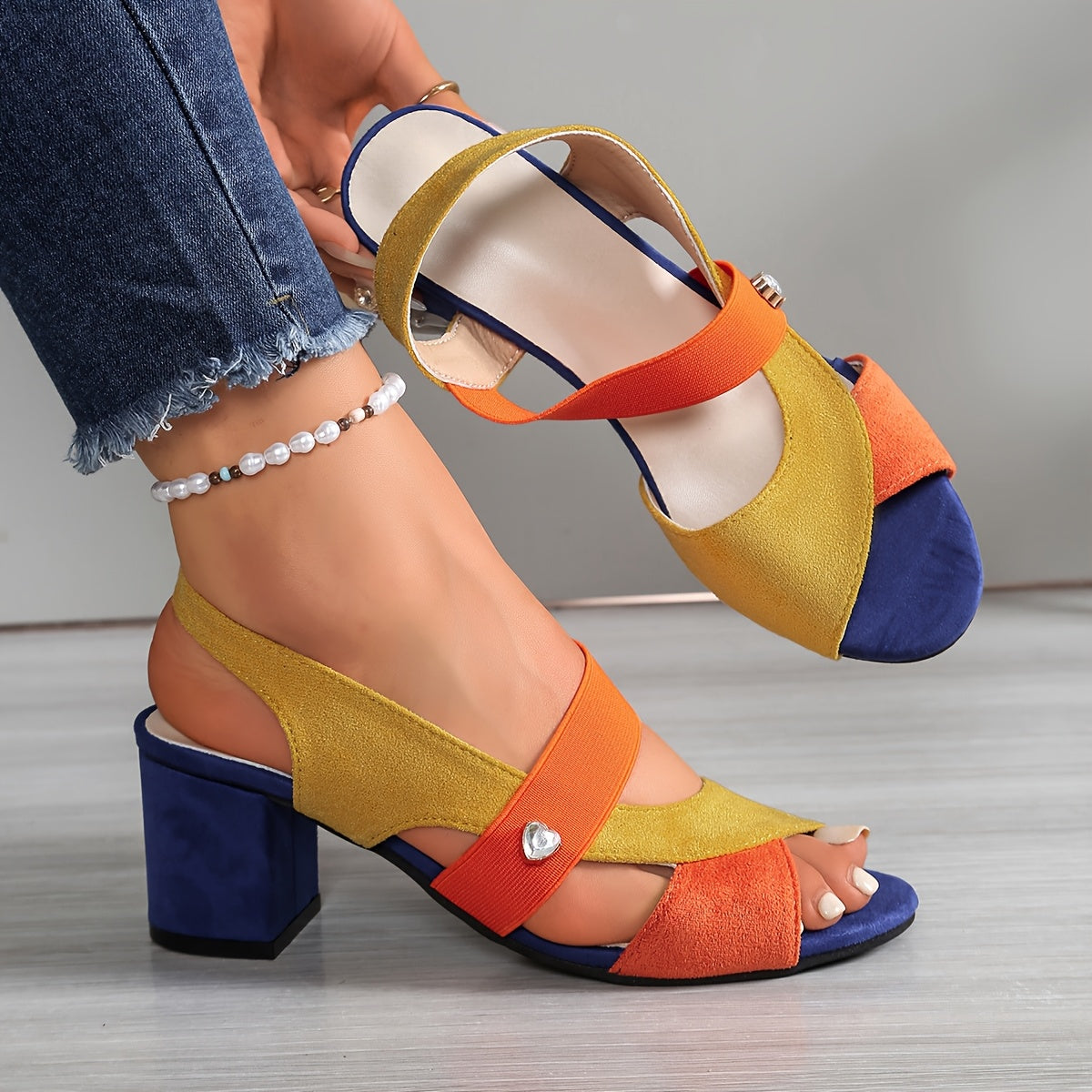 Mila | Women's Block Heel Shoes with Cushioned Footbed