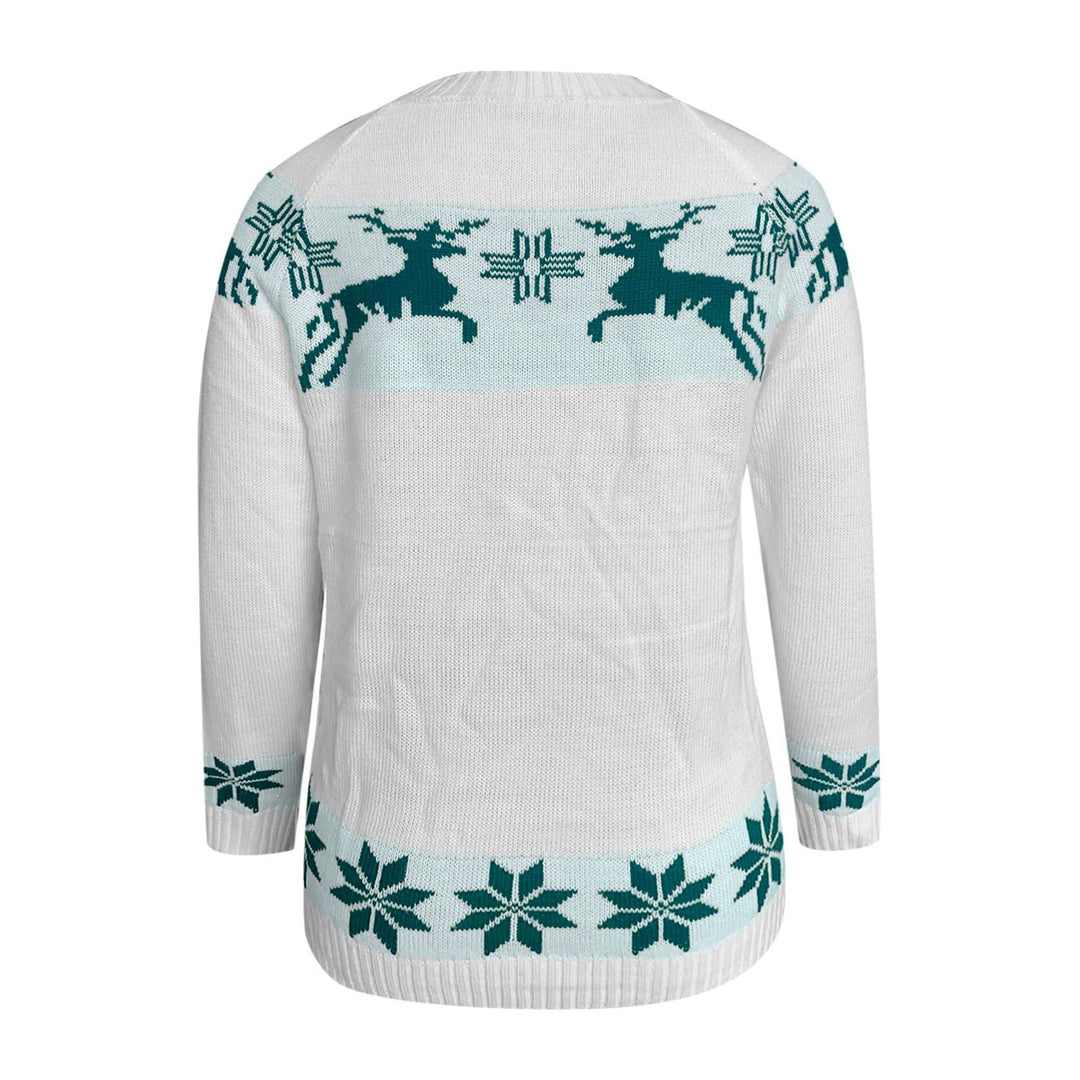 Ingrid | Women's Reindeer & Snowflake Christmas Sweater