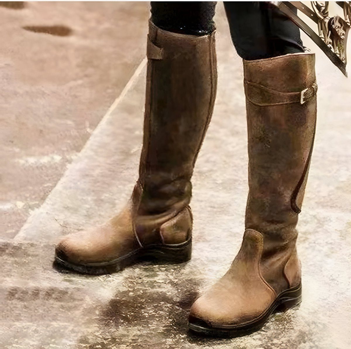 Natalie | Women's Knee-High Riding Boots with Buckle Strap