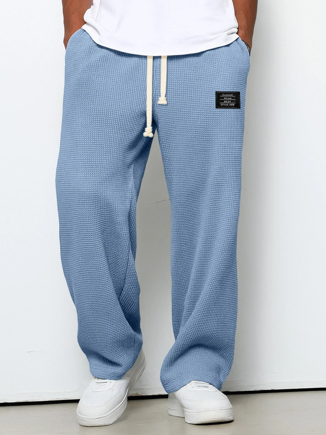 Peter | Men's Relaxed Straight-Leg Pants with Adjustable Waist