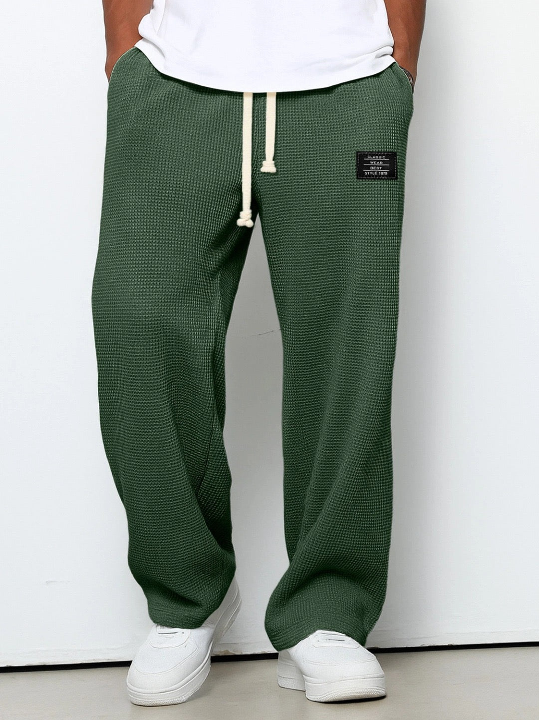 Peter | Men's Relaxed Straight-Leg Pants with Adjustable Waist