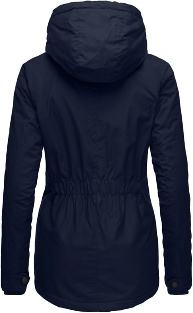 Charlotte | Women's Hooded Winter Parka Jacket with Soft-Lined Interior and Zip Front