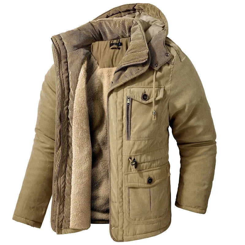 Roland | Men’s Insulated Hooded Winter Parka with Multiple Pockets