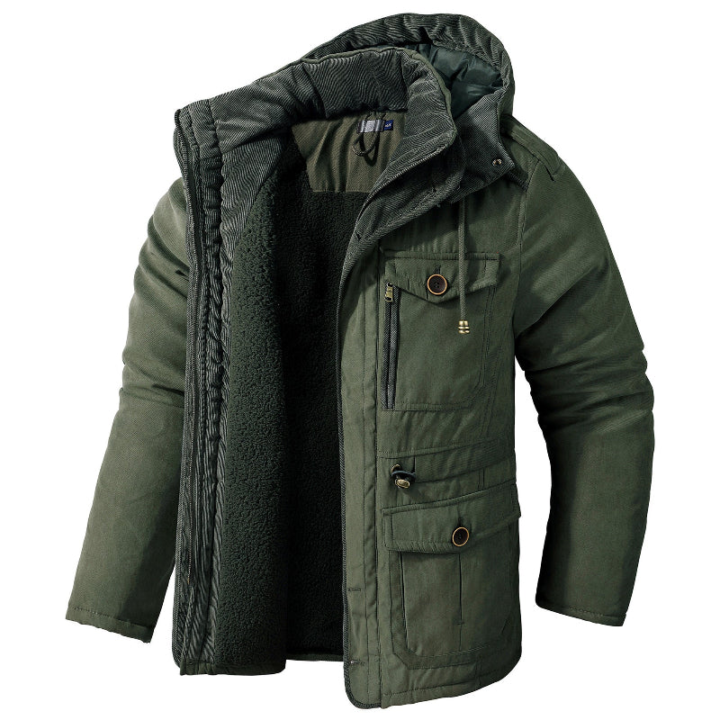 Roland | Men’s Insulated Hooded Winter Parka with Multiple Pockets
