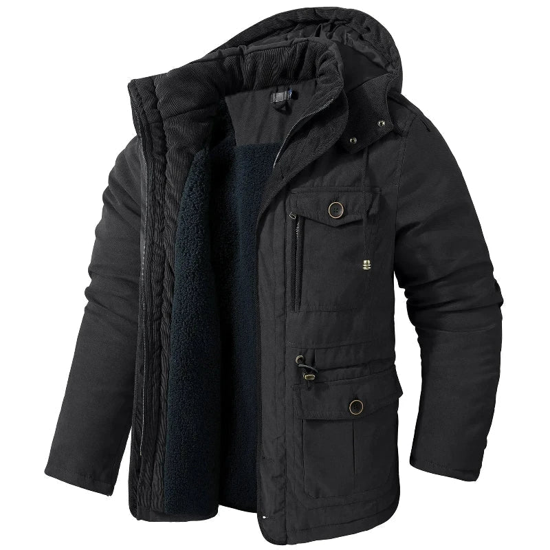 Roland | Men’s Insulated Hooded Winter Parka with Multiple Pockets