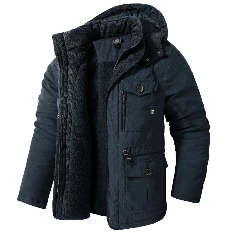 Roland | Men’s Insulated Hooded Winter Parka with Multiple Pockets