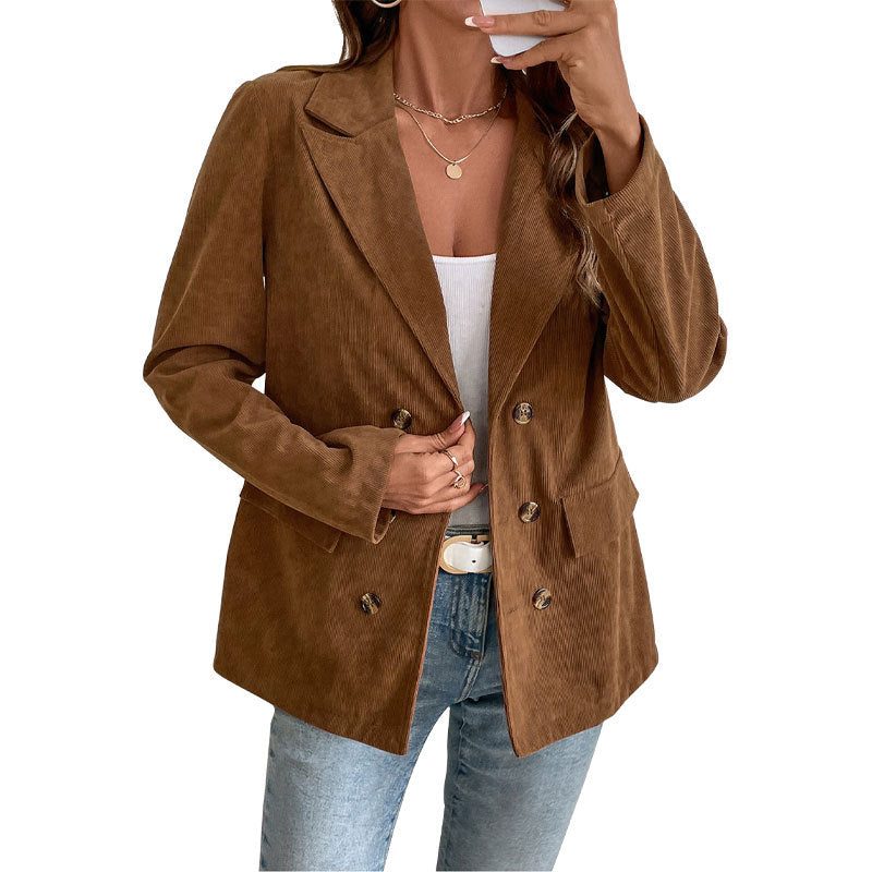 Rosalinda | Women’s Oversized Double-Breasted Blazer with Notched Lapels