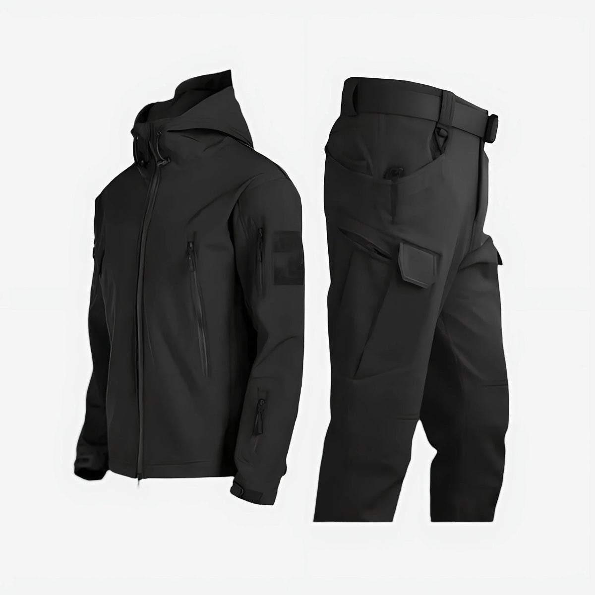 Logan | Men's Tactical Outdoor Set with Hooded Jacket and Cargo Pants