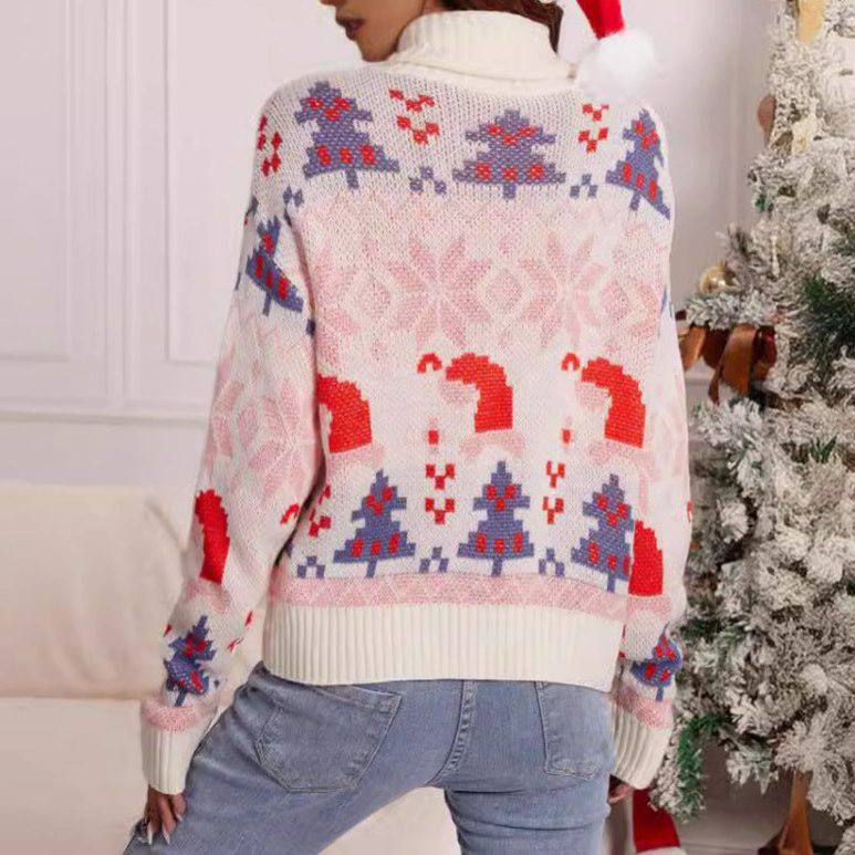 Ainsley | Women's Fair Isle Roll-Neck Christmas Sweater