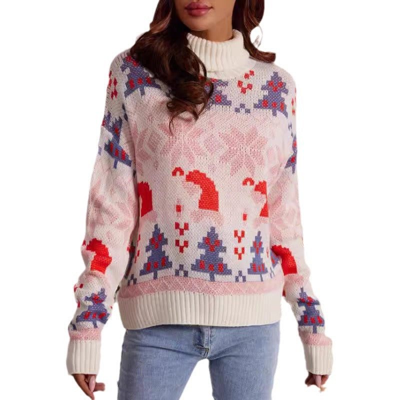 Ainsley | Women's Fair Isle Roll-Neck Christmas Sweater