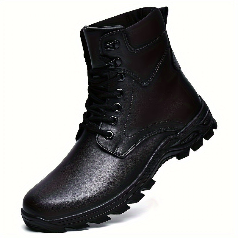 Samuel | Men's Rugged Lace-Up Boots with Mid-Top Design