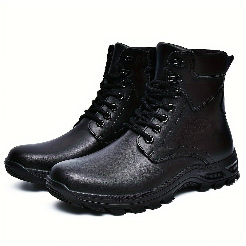 Samuel | Men's Rugged Lace-Up Boots with Mid-Top Design