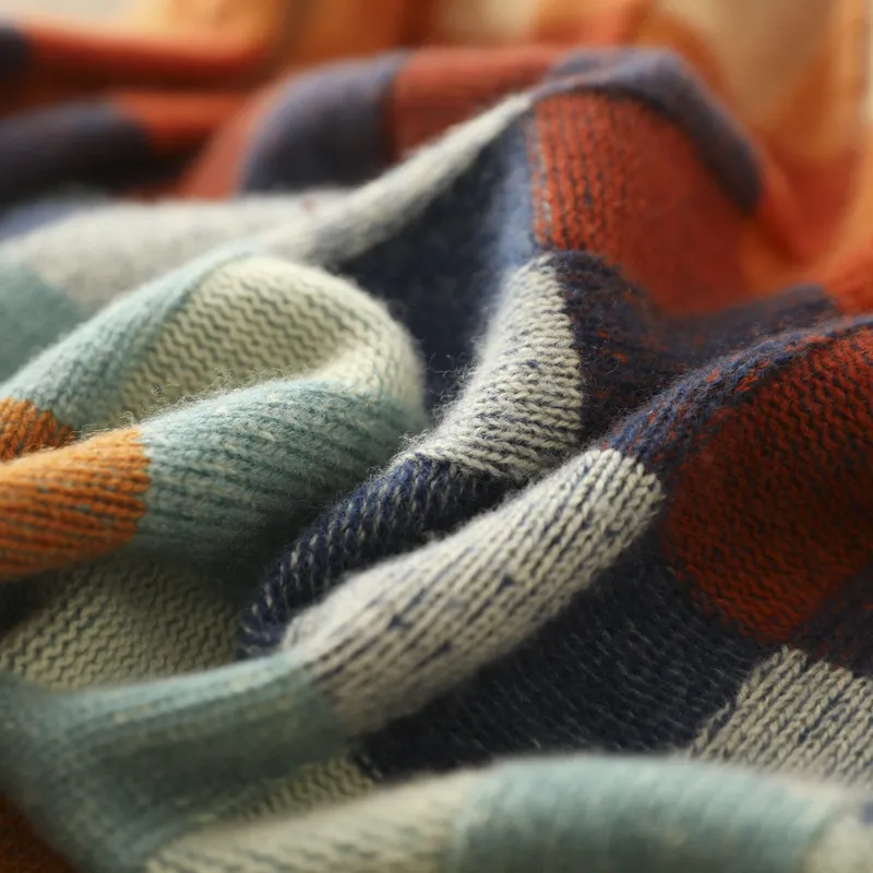 Maribel | Women's Colorful Checkered Knit Sweater