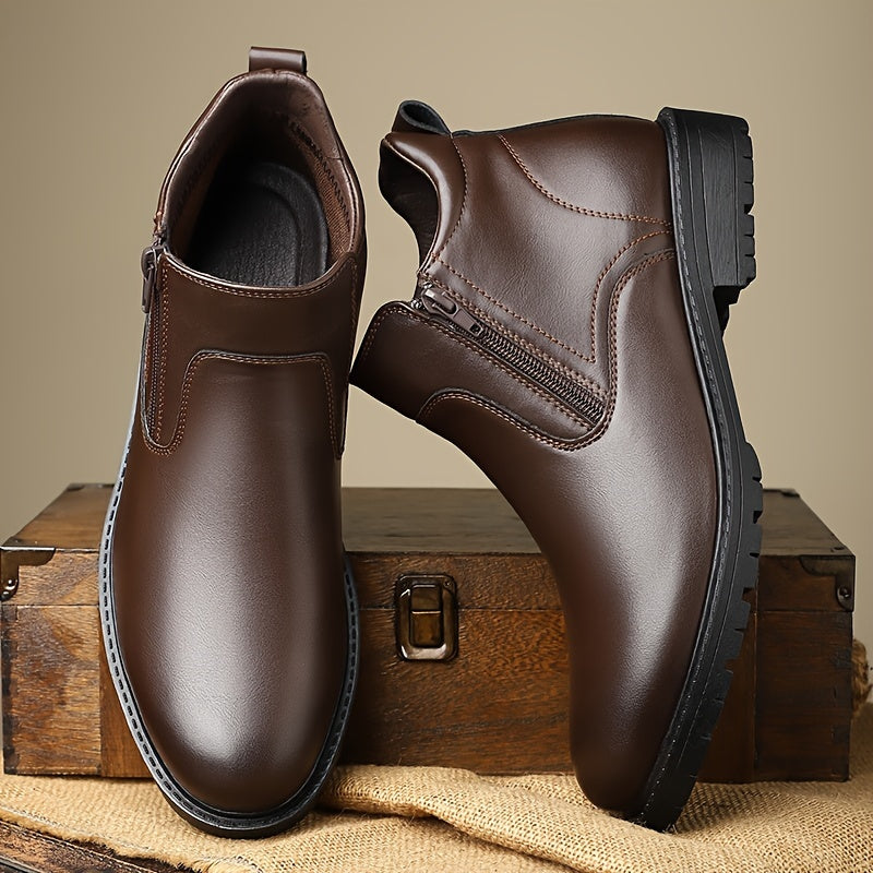 Thomas | Men's Side-Zip Ankle Boots with Classic Design