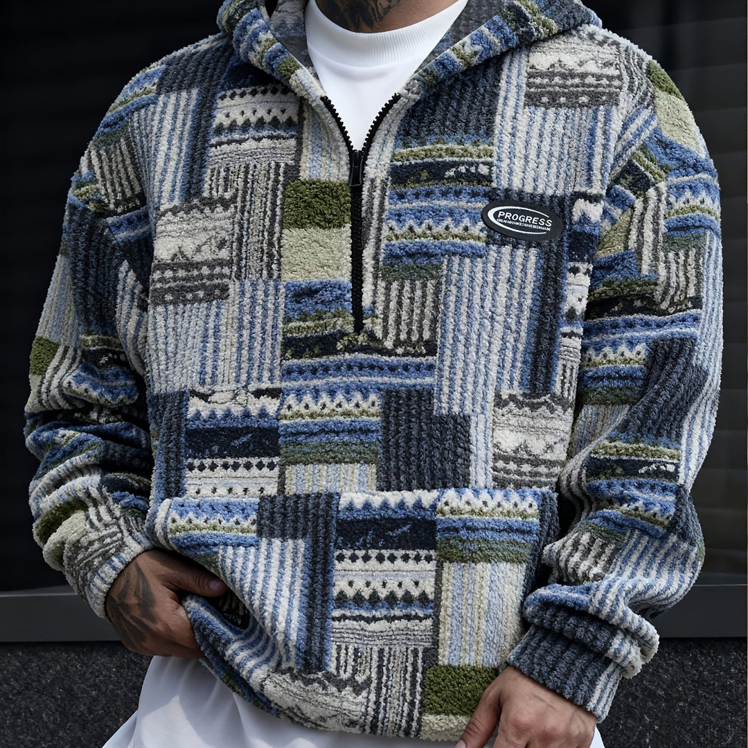 Victor | Men's Patterned Quarter-Zip Pullover