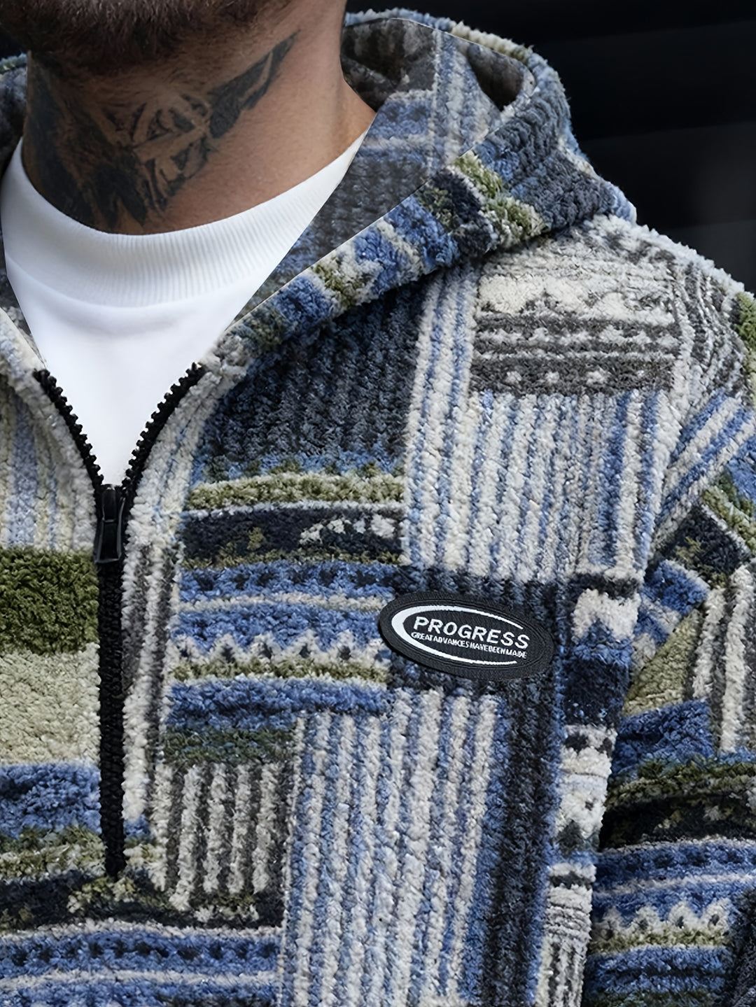 Victor | Men's Patterned Quarter-Zip Pullover