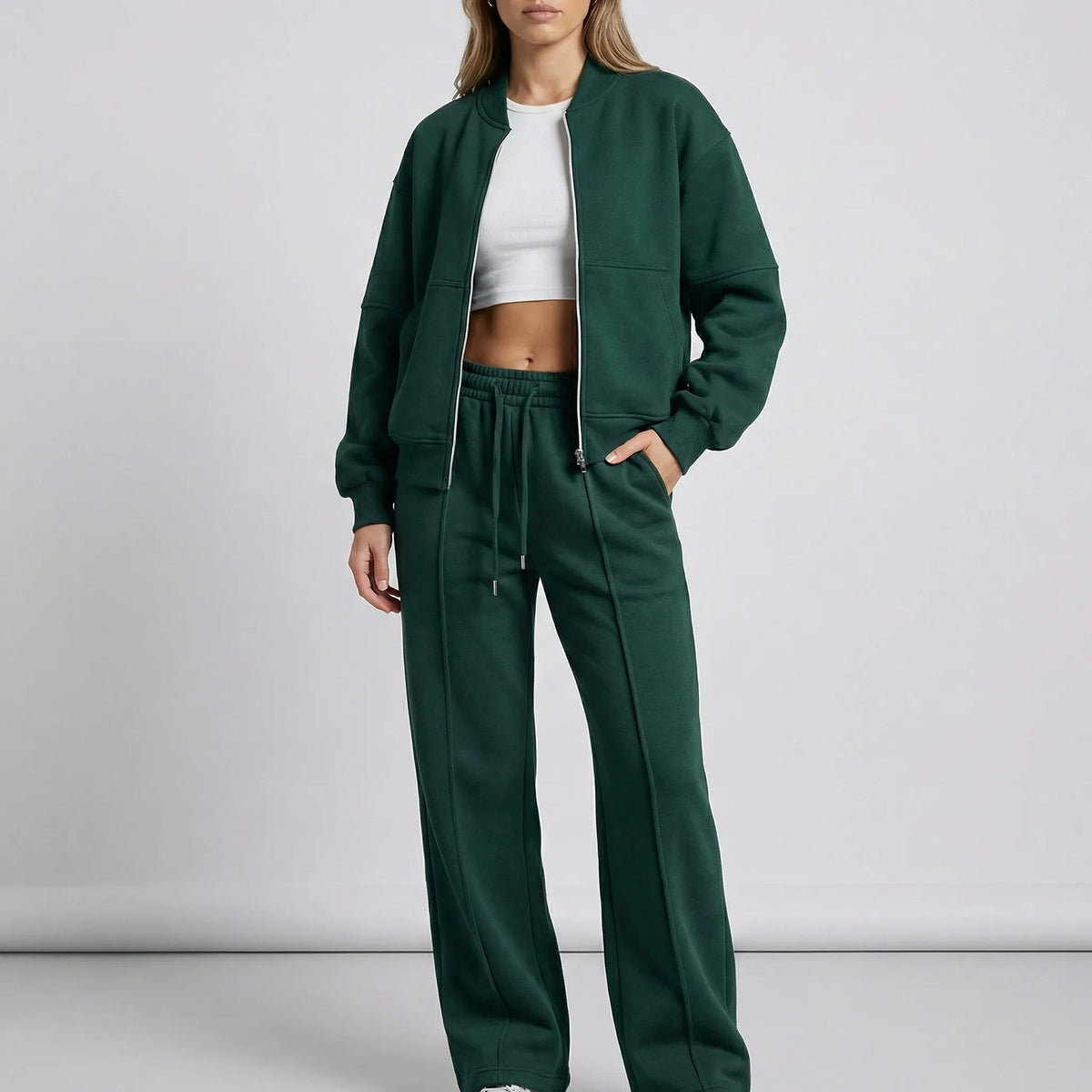 Erin | Women's Relaxed Zip-Up Tracksuit Set