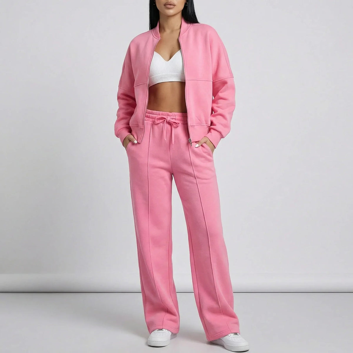 Erin | Women's Relaxed Zip-Up Tracksuit Set