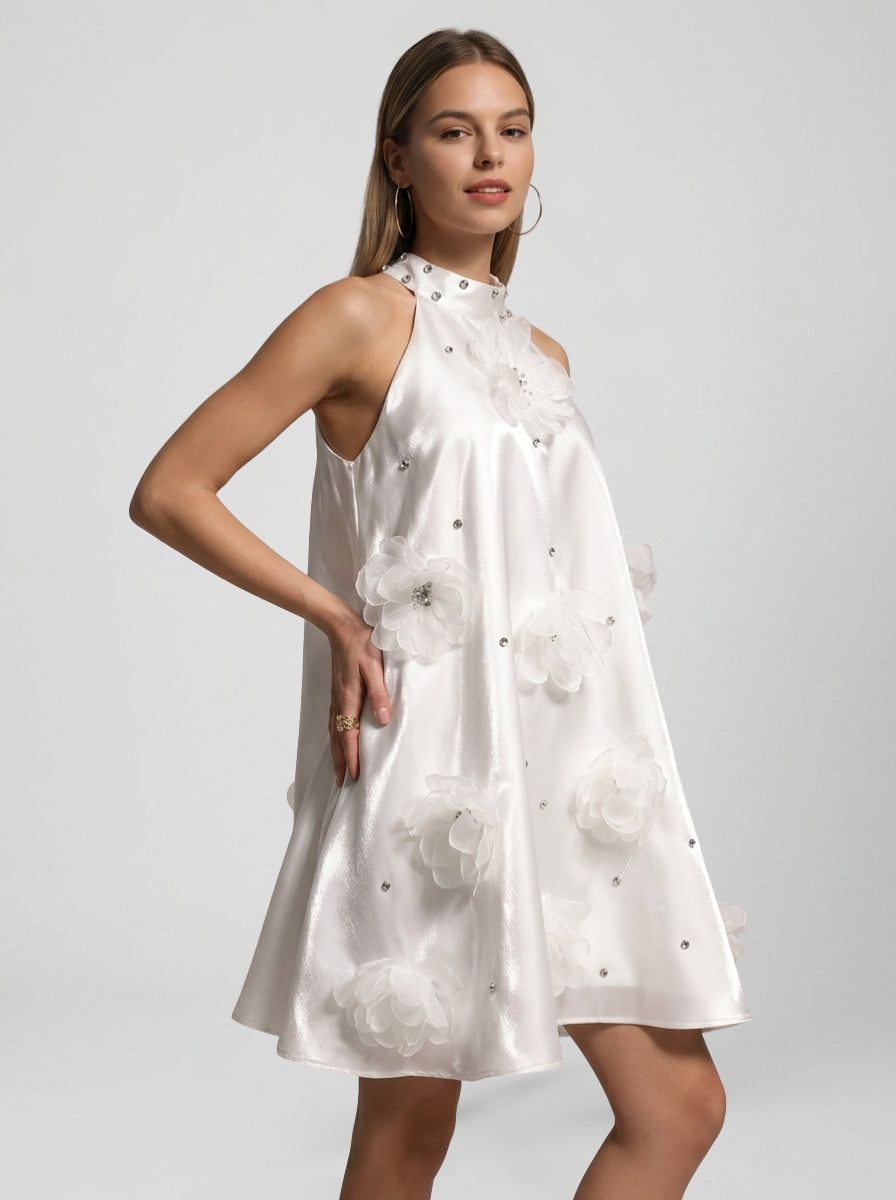 Women's Dress Halter Floral | Party Mini