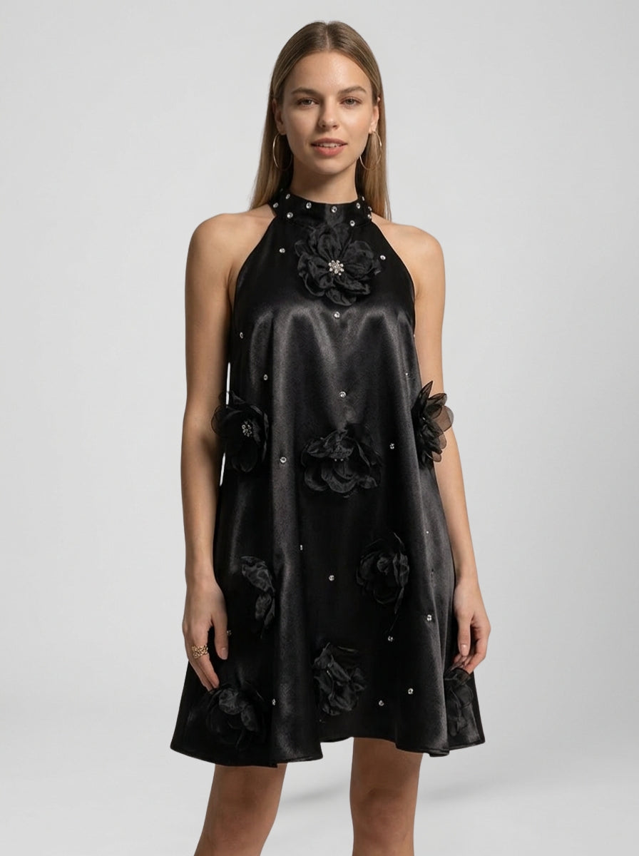 Women's Dress Halter Floral | Party Mini