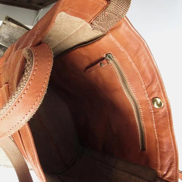 Olivia | Women's Large Vintage-Style Tote Shoulder Bag with Front Pocket