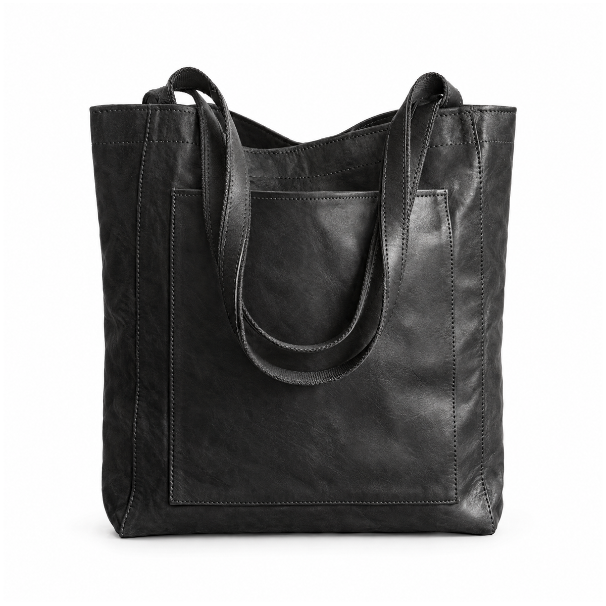 Olivia | Women's Large Vintage-Style Tote Shoulder Bag with Front Pocket